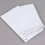 Choice 1 Part White Blank Guest Check with Carbon Sheet - 10/Pack Choice 1 Part White Blank Guest Check with Carbon Sheet - 10/Pack
