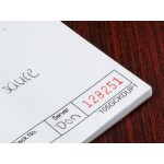 Choice 1 Part White Blank Guest Check with Carbon Sheet - 10/Pack Choice 1 Part White Blank Guest Check with Carbon Sheet - 10/Pack