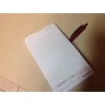 Choice 1 Part White Blank Guest Check with Carbon Sheet - 10/Pack Choice 1 Part White Blank Guest Check with Carbon Sheet - 10/Pack