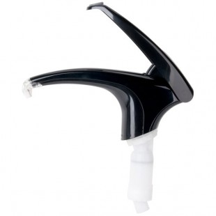 San Jamar P4000BK FrontLine Soft-Touch Condiment Pump - Black
