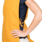 Intedge Gold Adjustable Poly-Cotton Cobbler Apron with 2 Pockets - 29 Intedge Gold Adjustable Poly-Cotton Cobbler Apron with 2 Pockets - 29