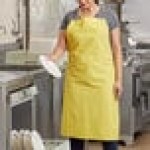 Choice Yellow 8 Mil Light Weight Vinyl Dishwasher Apron - 40