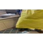 Choice Yellow 8 Mil Light Weight Vinyl Dishwasher Apron - 40