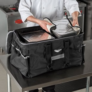 Vollrath VCBL500 5-Series Large Insulated Food Pan Carrier / Catering Bag with Heating Pad, 23