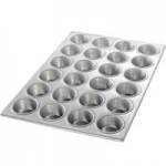 Chicago Metallic 46125 12 Cup 3.8 oz. Glazed Aluminum Muffin Pan - 10 3/4