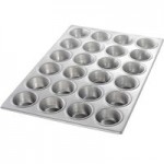 Chicago Metallic 46125 12 Cup 3.8 oz. Glazed Aluminum Muffin Pan - 10 3/4