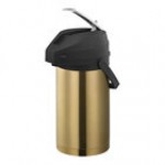 Service Ideas Color-Me-SVAC 3 Liter Stainless Steel Lined Rose Gold Airpot with Lever and Black Top CTAL30BLRG Service Ideas Color-Me-SVAC 3 Liter Stainless Steel Lined Rose Gold Airpot with Lever and Black Top CTAL30BLRG
