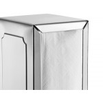 Choice Stainless Steel Tall-Fold Two-Sided Tabletop Napkin Dispenser Choice Stainless Steel Tall-Fold Two-Sided Tabletop Napkin Dispenser