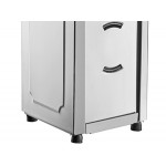 Choice Stainless Steel Tall-Fold Two-Sided Tabletop Napkin Dispenser Choice Stainless Steel Tall-Fold Two-Sided Tabletop Napkin Dispenser