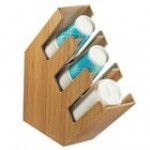 Cal-Mil Classic White 3-Compartment Slanted Cup / Lid Organizer 2048-3-15 Cal-Mil Classic White 3-Compartment Slanted Cup / Lid Organizer 2048-3-15