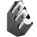 Cal-Mil Classic White 3-Compartment Slanted Cup / Lid Organizer 2048-3-15 Cal-Mil Classic White 3-Compartment Slanted Cup / Lid Organizer 2048-3-15