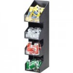 Cal-Mil Classic White 3-Compartment Slanted Cup / Lid Organizer 2048-3-15 Cal-Mil Classic White 3-Compartment Slanted Cup / Lid Organizer 2048-3-15