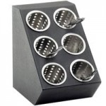 Cal-Mil Classic White 3-Compartment Slanted Cup / Lid Organizer 2048-3-15 Cal-Mil Classic White 3-Compartment Slanted Cup / Lid Organizer 2048-3-15