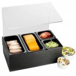 Cal-Mil Classic White 3-Compartment Slanted Cup / Lid Organizer 2048-3-15 Cal-Mil Classic White 3-Compartment Slanted Cup / Lid Organizer 2048-3-15