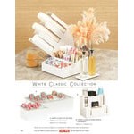 Cal-Mil Classic White 3-Compartment Slanted Cup / Lid Organizer 2048-3-15 Cal-Mil Classic White 3-Compartment Slanted Cup / Lid Organizer 2048-3-15