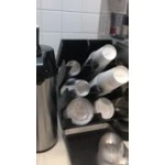 Cal-Mil Classic White 3-Compartment Slanted Cup / Lid Organizer 2048-3-15 Cal-Mil Classic White 3-Compartment Slanted Cup / Lid Organizer 2048-3-15