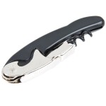Franmara 3191-01 Two-Lever Waiter's Corkscrew with Black Handle