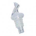 Precision Pours 999 WR F Watermelon Red Free Flow Liquor Pourer with Fliptop - 12/Pack Precision Pours 999 WR F Watermelon Red Free Flow Liquor Pourer with Fliptop - 12/Pack