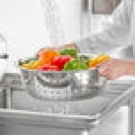 Thunder Group 12 Qt. Stainless Steel Coarse Chinese Colander SLCIL15L Thunder Group 12 Qt. Stainless Steel Coarse Chinese Colander SLCIL15L