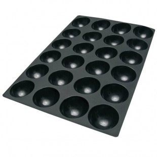 Silikomart SQ064 24 Compartment Half Spheres Silicone Baking Mold - 2 11/16