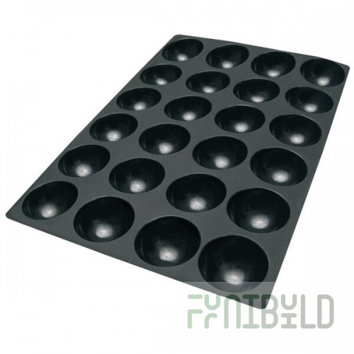 Silikomart SQ064 24 Compartment Half Spheres Silicone Baking Mold - 2 11/16
