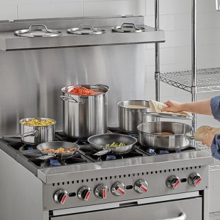 Vollrath Optio 10-Piece Induction Ready Stainless Steel Cookware Set with 2 Sauce Pans, 6 Qt. Saute, 2 Fry Pans, and 11 Qt. Stock Pot Vollrath Optio 10-Piece Induction Ready Stainless Steel Cookware Set with 2 Sauce Pans, 6 Qt. Saute, 2 Fry Pans, and 11 Qt. Stock Pot
