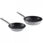 Vollrath Optio 10-Piece Induction Ready Stainless Steel Cookware Set with 2 Sauce Pans, 6 Qt. Saute, 2 Fry Pans, and 11 Qt. Stock Pot