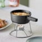 Valor 12 oz. Pre-Seasoned Mini Cast Iron Fondue Pot with Stand Valor 12 oz. Pre-Seasoned Mini Cast Iron Fondue Pot with Stand