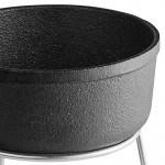 Valor 12 oz. Pre-Seasoned Mini Cast Iron Fondue Pot with Stand Valor 12 oz. Pre-Seasoned Mini Cast Iron Fondue Pot with Stand