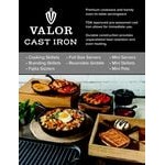 Valor 12 oz. Pre-Seasoned Mini Cast Iron Fondue Pot with Stand Valor 12 oz. Pre-Seasoned Mini Cast Iron Fondue Pot with Stand