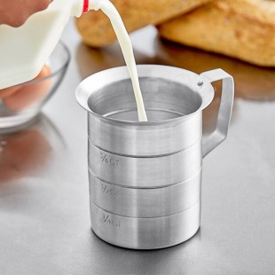 Choice 1 Qt. Aluminum Measuring Cup with Pour Lip Choice 1 Qt. Aluminum Measuring Cup with Pour Lip