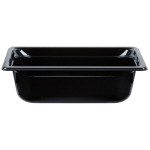 Vollrath 9034420 Super Pan® 1/3 Size Black High Heat Plastic Food Pan - 4