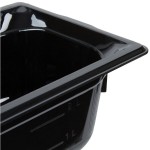 Vollrath 9034420 Super Pan® 1/3 Size Black High Heat Plastic Food Pan - 4