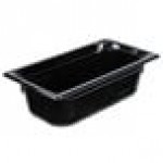 Vollrath 9034420 Super Pan® 1/3 Size Black High Heat Plastic Food Pan - 4