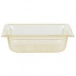 Vollrath 9034420 Super Pan® 1/3 Size Black High Heat Plastic Food Pan - 4