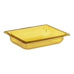 Vollrath 9022410 Super Pan® 1/2 Size Amber High Heat Plastic Food Pan - 2 1/2