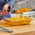 Vollrath 9022410 Super Pan® 1/2 Size Amber High Heat Plastic Food Pan - 2 1/2