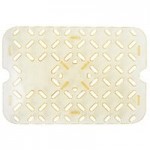 Vollrath 9022410 Super Pan® 1/2 Size Amber High Heat Plastic Food Pan - 2 1/2