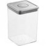OXO Good Grips 4.4 Qt. Clear Square SAN Plastic Food Storage Container with Stainless Steel POP Lid