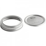 Choice 16 oz. Pint Regular Mouth Glass Canning / Mason Jar with Silver Metal Lid and Band - 12/Case Choice 16 oz. Pint Regular Mouth Glass Canning / Mason Jar with Silver Metal Lid and Band - 12/Case