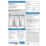 Continental Refrigerator 3FE-N-SA 85 1/2 Continental Refrigerator 3FE-N-SA 85 1/2