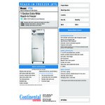 Continental Refrigerator 1FEN-SA 28 1/2 Continental Refrigerator 1FEN-SA 28 1/2