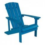 Flash Furniture Charlestown Light Gray Faux Wood Adirondack Chair with Gray Cushions - 2/Set Flash Furniture Charlestown Light Gray Faux Wood Adirondack Chair with Gray Cushions - 2/Set