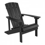 Flash Furniture Charlestown Light Gray Faux Wood Adirondack Chair with Gray Cushions - 2/Set Flash Furniture Charlestown Light Gray Faux Wood Adirondack Chair with Gray Cushions - 2/Set