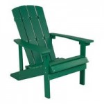 Flash Furniture Charlestown Light Gray Faux Wood Adirondack Chair with Gray Cushions - 2/Set Flash Furniture Charlestown Light Gray Faux Wood Adirondack Chair with Gray Cushions - 2/Set