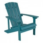 Flash Furniture Charlestown Light Gray Faux Wood Adirondack Chair with Gray Cushions - 2/Set Flash Furniture Charlestown Light Gray Faux Wood Adirondack Chair with Gray Cushions - 2/Set