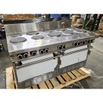 Scratch and Dent Garland SS684 Sentry Series 10 Sealed Burner Electric Restaurant Range with 2 Standard Ovens - 240V, 1 Phase, 33 kW