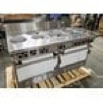 Scratch and Dent Garland SS684 Sentry Series 10 Sealed Burner Electric Restaurant Range with 2 Standard Ovens - 240V, 1 Phase, 33 kW
