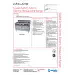 Scratch and Dent Garland SS684 Sentry Series 10 Sealed Burner Electric Restaurant Range with 2 Standard Ovens - 240V, 1 Phase, 33 kW