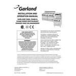 Scratch and Dent Garland SS684 Sentry Series 10 Sealed Burner Electric Restaurant Range with 2 Standard Ovens - 240V, 1 Phase, 33 kW